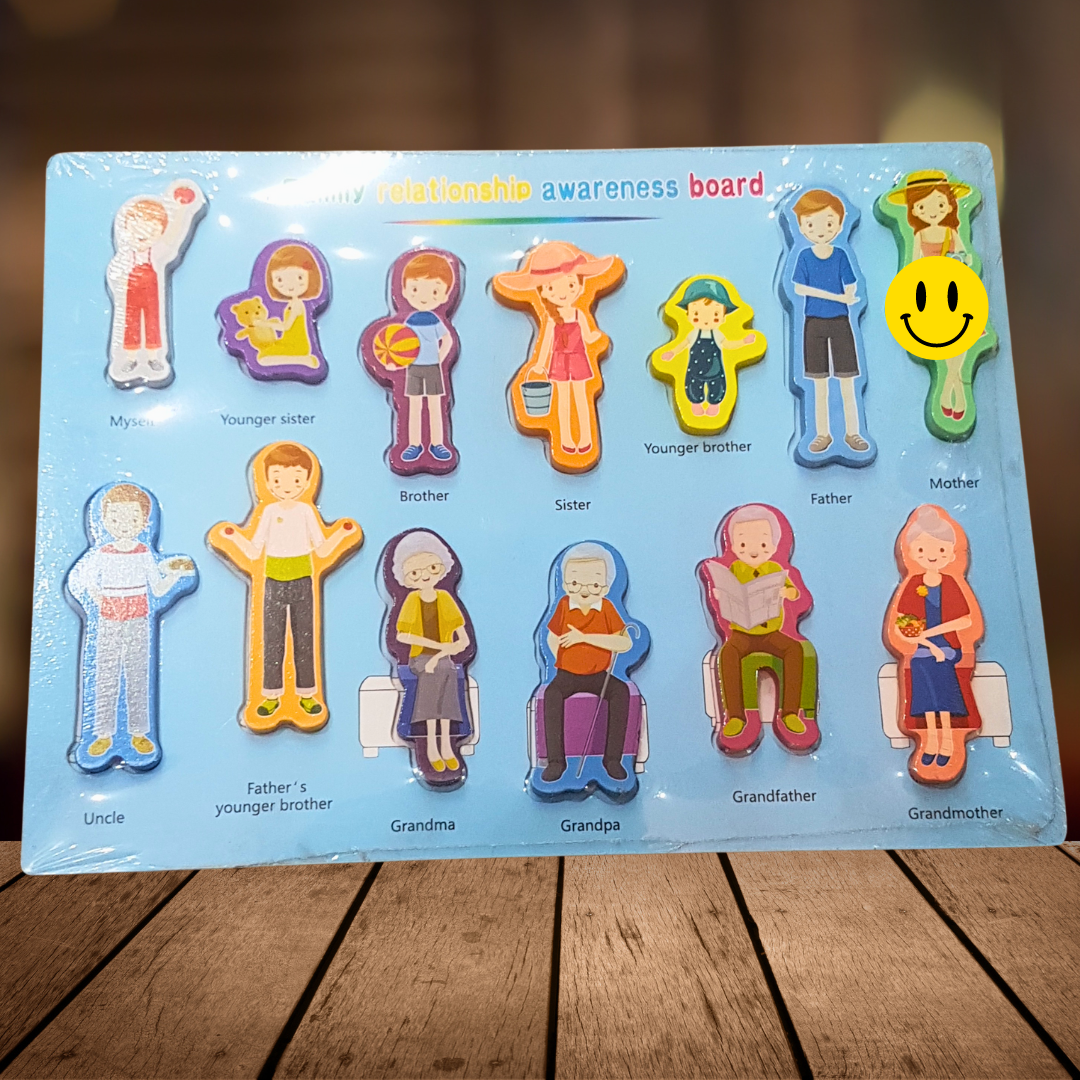 My Family Tree Wooden Puzzle - Learn Family Bonds & Relationships