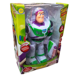 Electronic Walking Buzz Lightyear - Toy Story 4, Light & Music, 360° Rotating Joints, Light Show - Perfect Gift for Kids Ages 3+ & Toy Story Fans