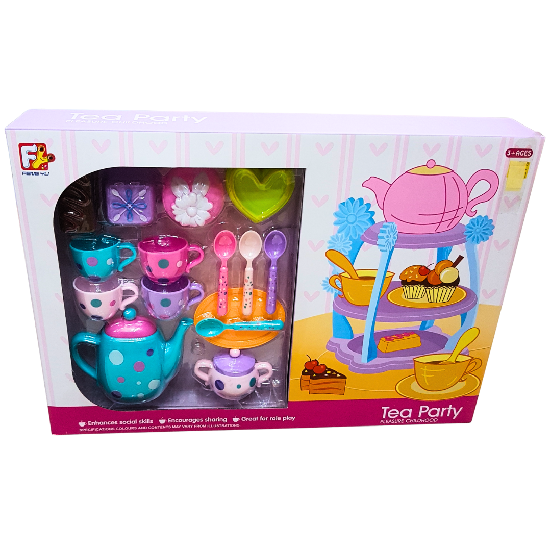 Enchanting Kids Tea Party Set - Foster Social Skills and Creativity with Role-Play Fun Best Gift for Girls Ages 3 and Up