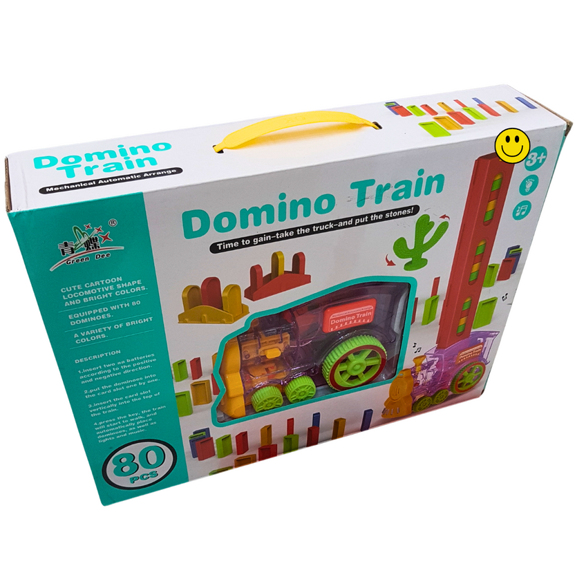 Cartoon-Themed Domino Train Set - Fun and Learning for Preschoolers Main image