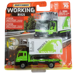 Matchbox Working Rigs GMC T8500 Snack Delivery Truck - Interactive Play Vehicle for Urban Adventures
