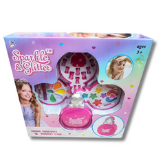 Princess Glam: Sparkle & Glitter Makeup Set for Little Girls (3+) - Fun Styling, Unputdownable Play, Complete with Lovely Bag & Various Cosmetics!