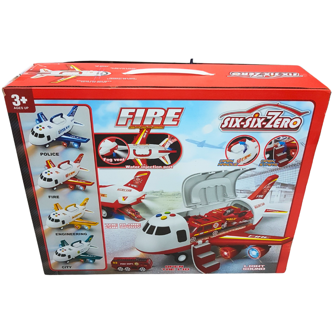 SixSixZero Spray Plane Fire Rescue Playset - Heroic Adventures Await, Ages 3+