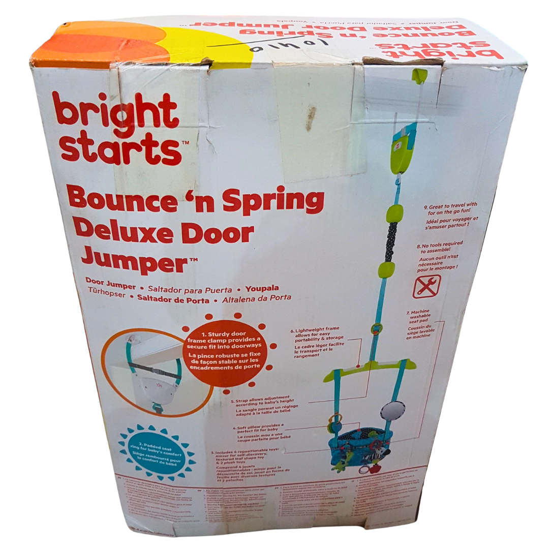 Bright Starts Bounce 'n Spring Deluxe Door Jumper - Fun and Secure Baby Jumper for Active Play Secondary image