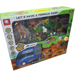Interactive Safari Adventure Playset with Educational Truck and Animal Figures