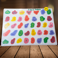 Urdu Script Mastery Acrylic Learning Board - Colorful Alphabet Educational Toy