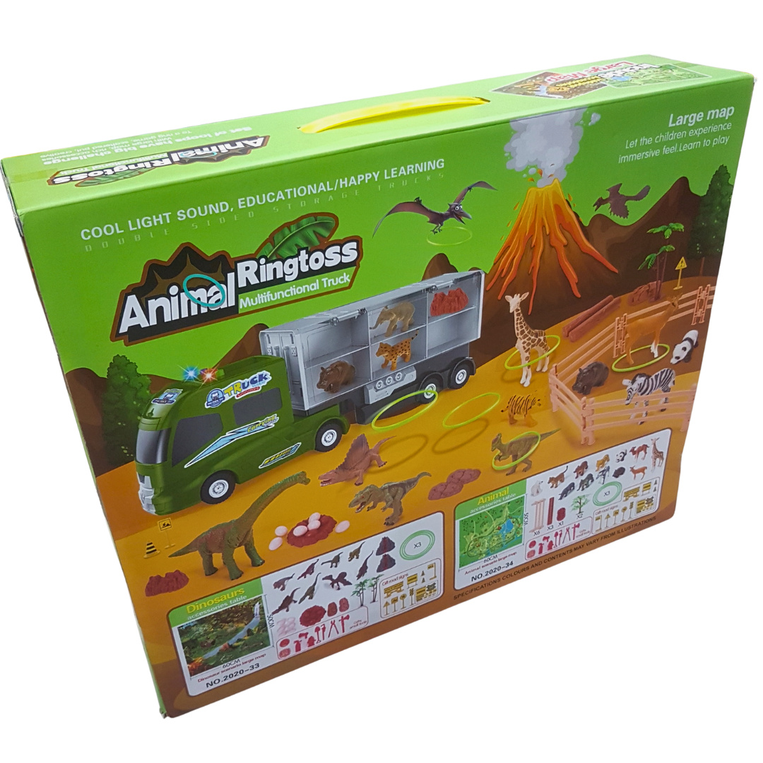 Interactive Safari Adventure Playset with Educational Truck and Animal Figures