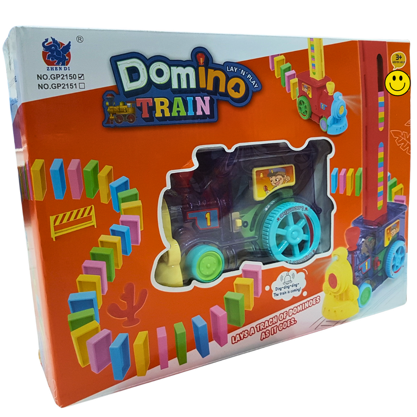 Choo-Choo Domino Train - Colorful Domino Setting Adventure for Ages 3+ Main image