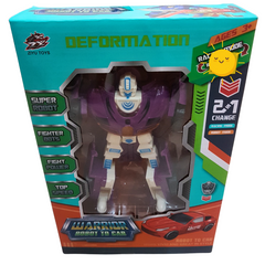 2-in-1 Transformation Robot Car Toy for Kids – Super Robot Fighter with Dynamic Deformation ( Each Sold Separtely )