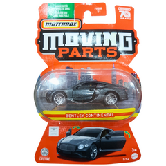 Matchbox Moving Parts Bentley Continental GT Die-Cast Toy - Luxury Car Model for Children's Playtime