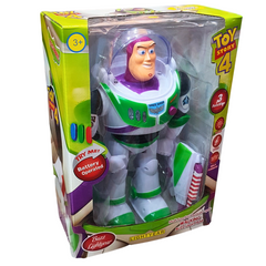 Electronic Walking Buzz Lightyear - Toy Story 4, Light & Music, 360° Rotating Joints, Light Show - Perfect Gift for Kids Ages 3+ & Toy Story Fans