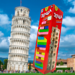 JENGA 54-Piece Wooden Game: Engage & Entertain Kids and Adults Alike, Enhance Coordination & Patience - Fun for Ages 3+