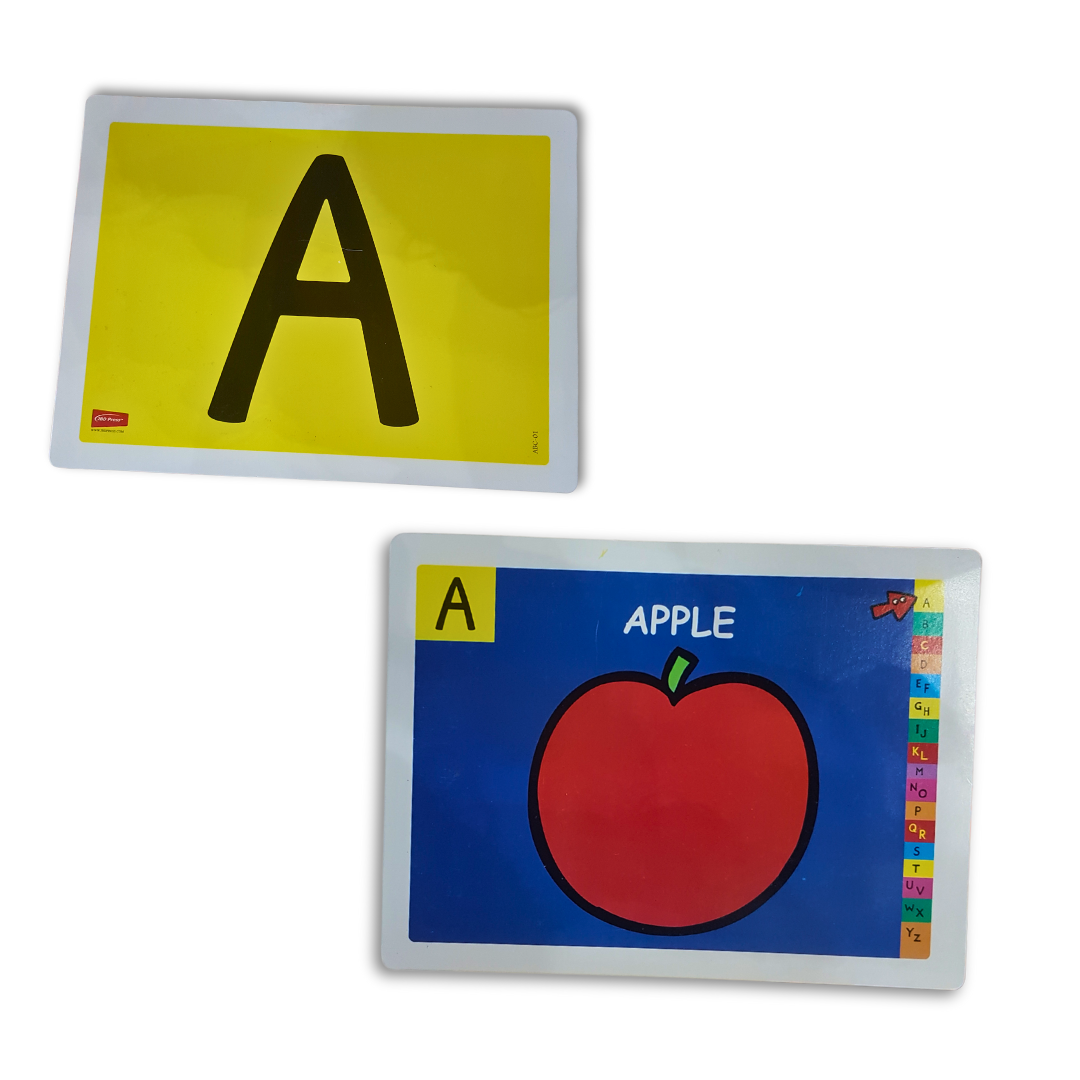 ABC 26-Piece Flash Cards Set - Vibrant & Colorful Educational Aid for Kindergarten Early Language Skill Development Secondary image