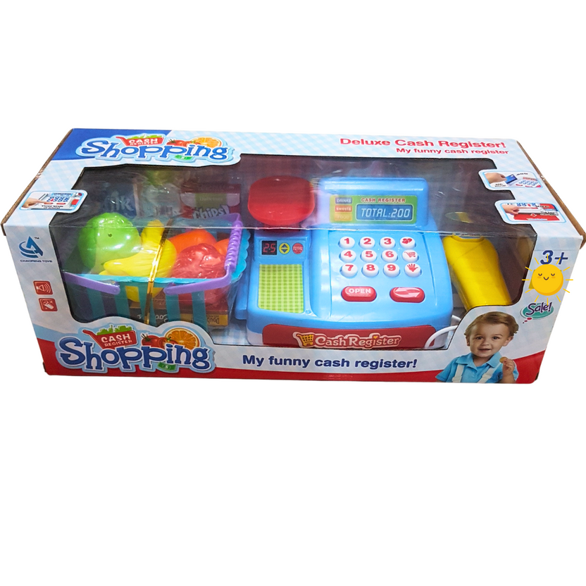 Deluxe Shopping Fun Cash Register Playset - Interactive Learning Toy for Kids Main image