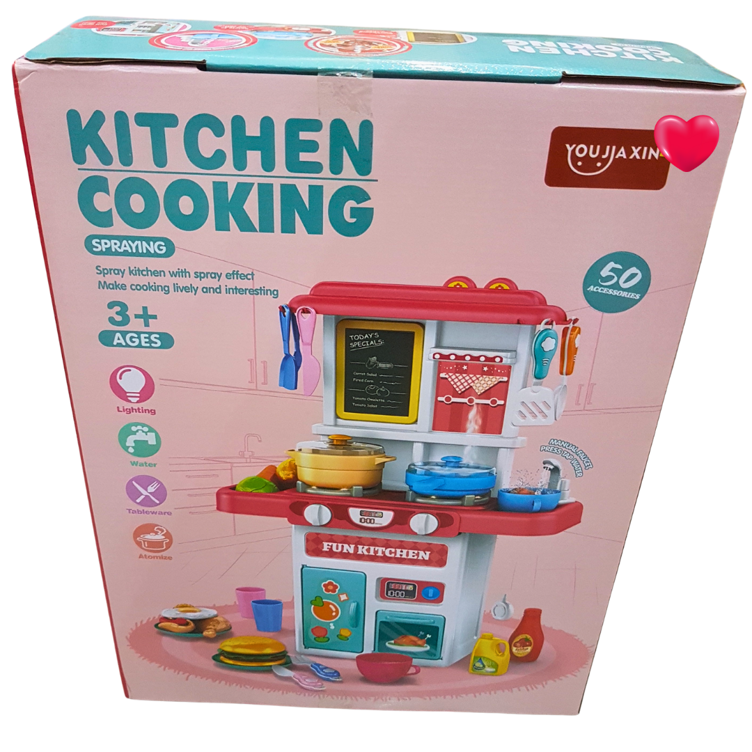 Junior Chef's Wonder Kitchen Playset - Interactive Culinary Station with 50 Accessories, for Ages 3+