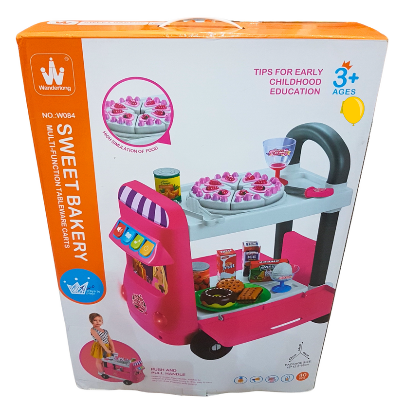 Wandertong Sweet Bakery Multi-Function Playset - Educational Toy Cart for Aspiring Young Chefs, Ages 3+ Main image