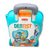 18-Piece Toy Dentist Suitcase Series - Interactive Educational Trolley Set for Kids Ages 3+