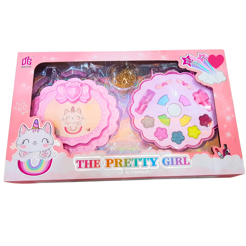 Ultimate Glam Makeup Set for Girls Aged 8+ - Includes Eye Shadow, Blush, Lipstick, Glittery Lip Gloss & More Main image