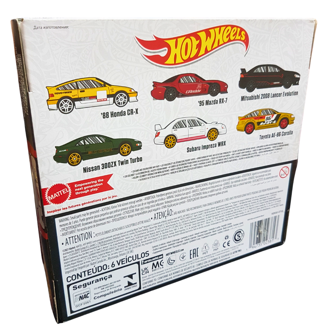 Hot Wheels Classic Sports Car Collection - 6-Piece Die-Cast Vehicle Set for Ages 3+