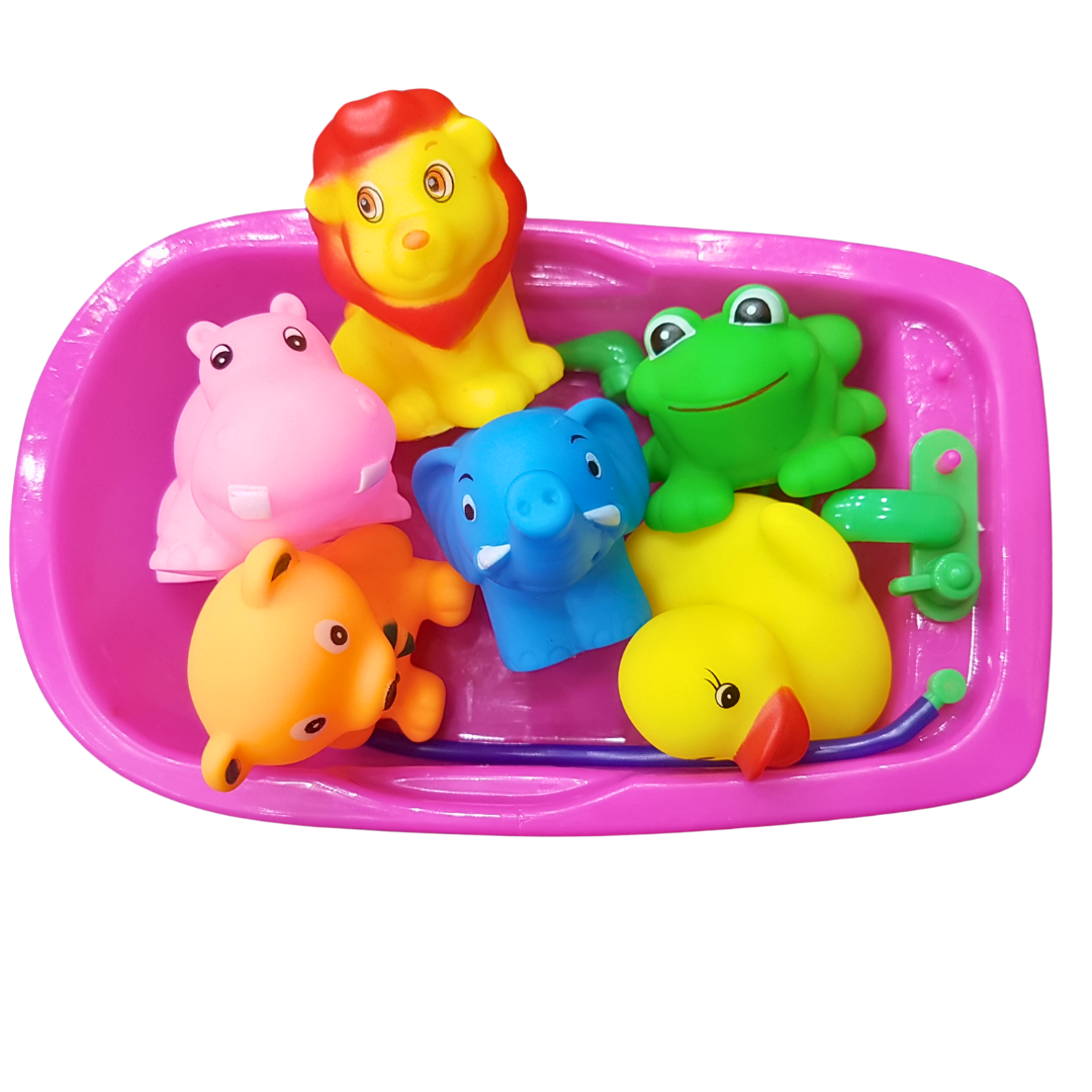 Tub Time Animal Buddies - Educational Floating Bath Toys for Kids