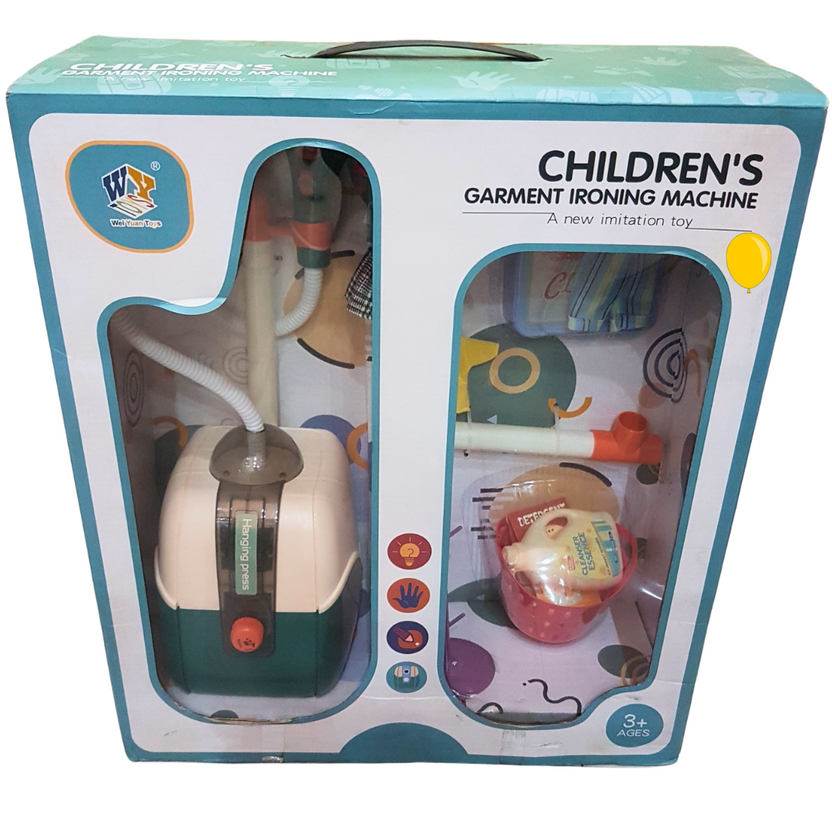 WW WonderWings Kids' Garment Ironing Machine Playset - A Fun and Engaging Pretend Play Toy for Ages 3+ Main image