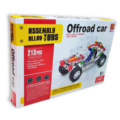 213-Piece Assembly Alloy Offroad Car Toy - Intelligent Building Set for Kids (8+) & Adults - Tools & Instructions Included