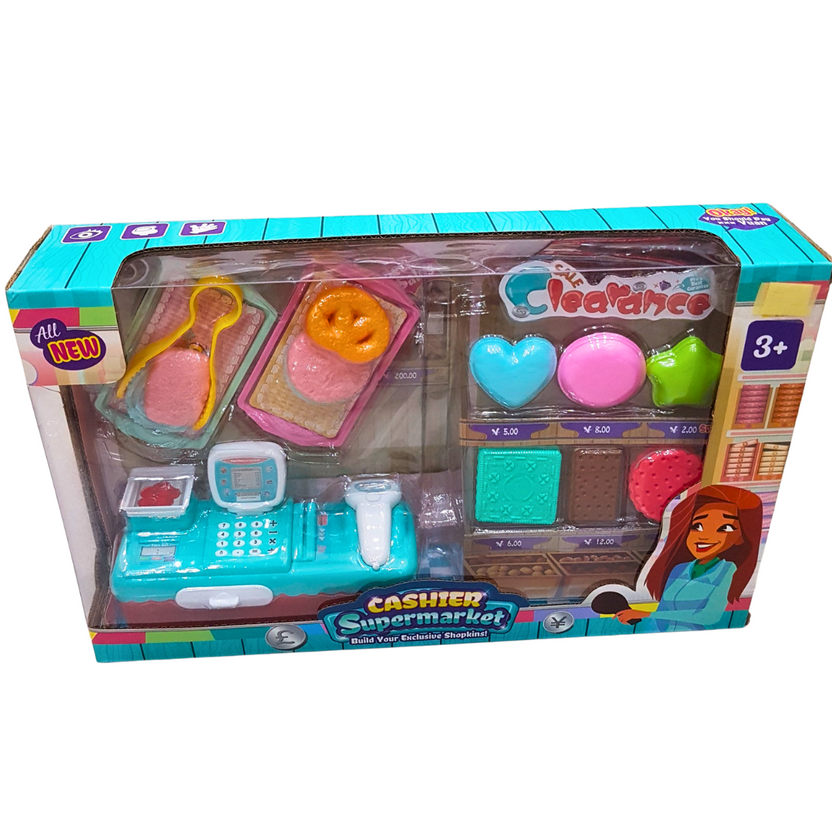 Exclusive Shopkins Supermarket Cashier Playset - Perfect Gift for Girls Aged 3+ | Enhance Creativity & Imagination! Main image