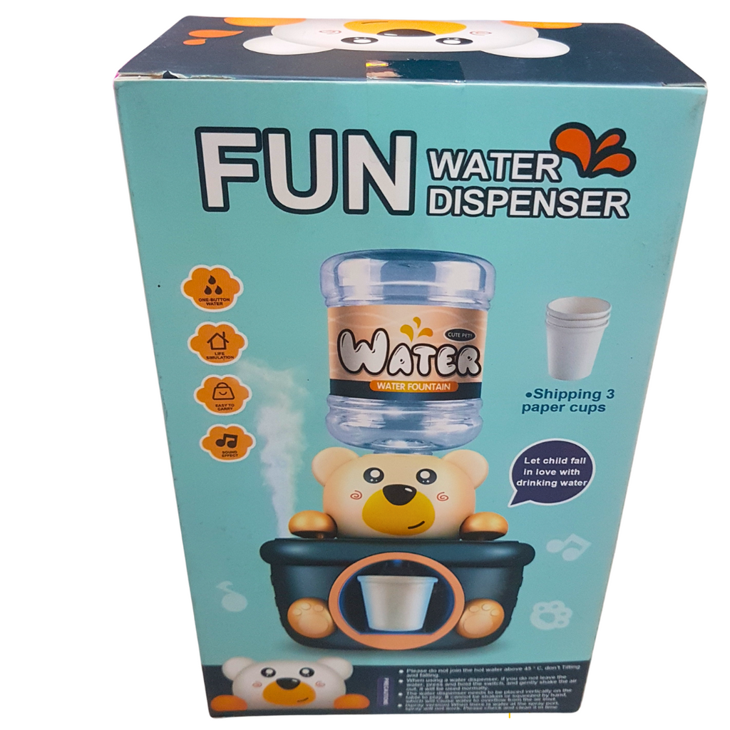 Cute Pet Themed Water Dispenser for Kids - Adorable Bear Water Fountain for Ages 3+