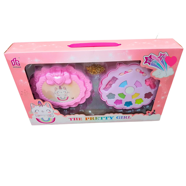 Ultimate Glam Makeup Set for Girls Aged 8+ - Includes Eye Shadow, Blush, Lipstick, Glittery Lip Gloss & More