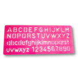 Letters and Numbers Alphabet Templates, Letter Stencils, Pack of 4