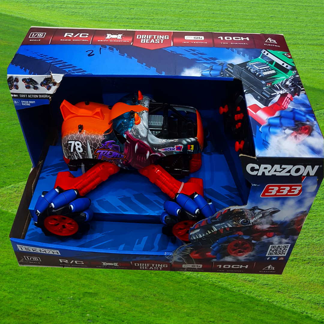 New Arrival 1/16 Scale Remote Control Drifting Beast - 2.4GHz, 10-Channel, 15km/h Max Speed - Ideal Gift for Boys