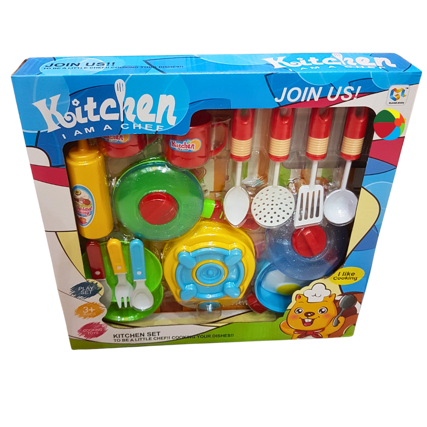 Junior Chef Pretend Play Kitchen Set - Spark Creativity & Culinary Skills for Kids Main image