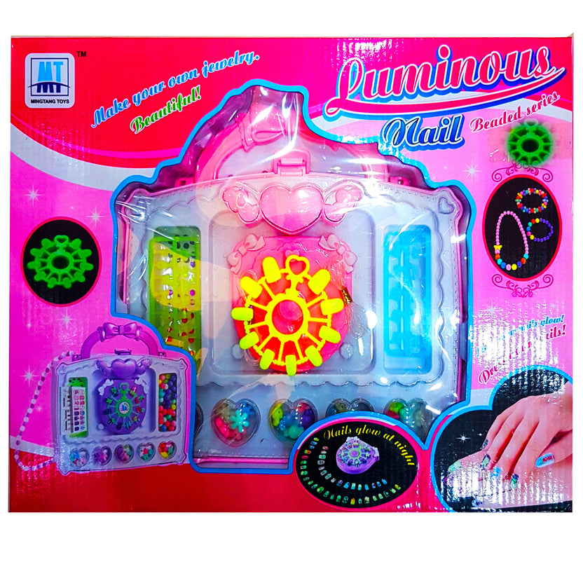 Luminous Nail Beaded Series - Glow-in-the-Dark Nail Art Kit for Girls Main image
