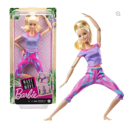 Barbie Made To Move Doll Pink Dye Pants