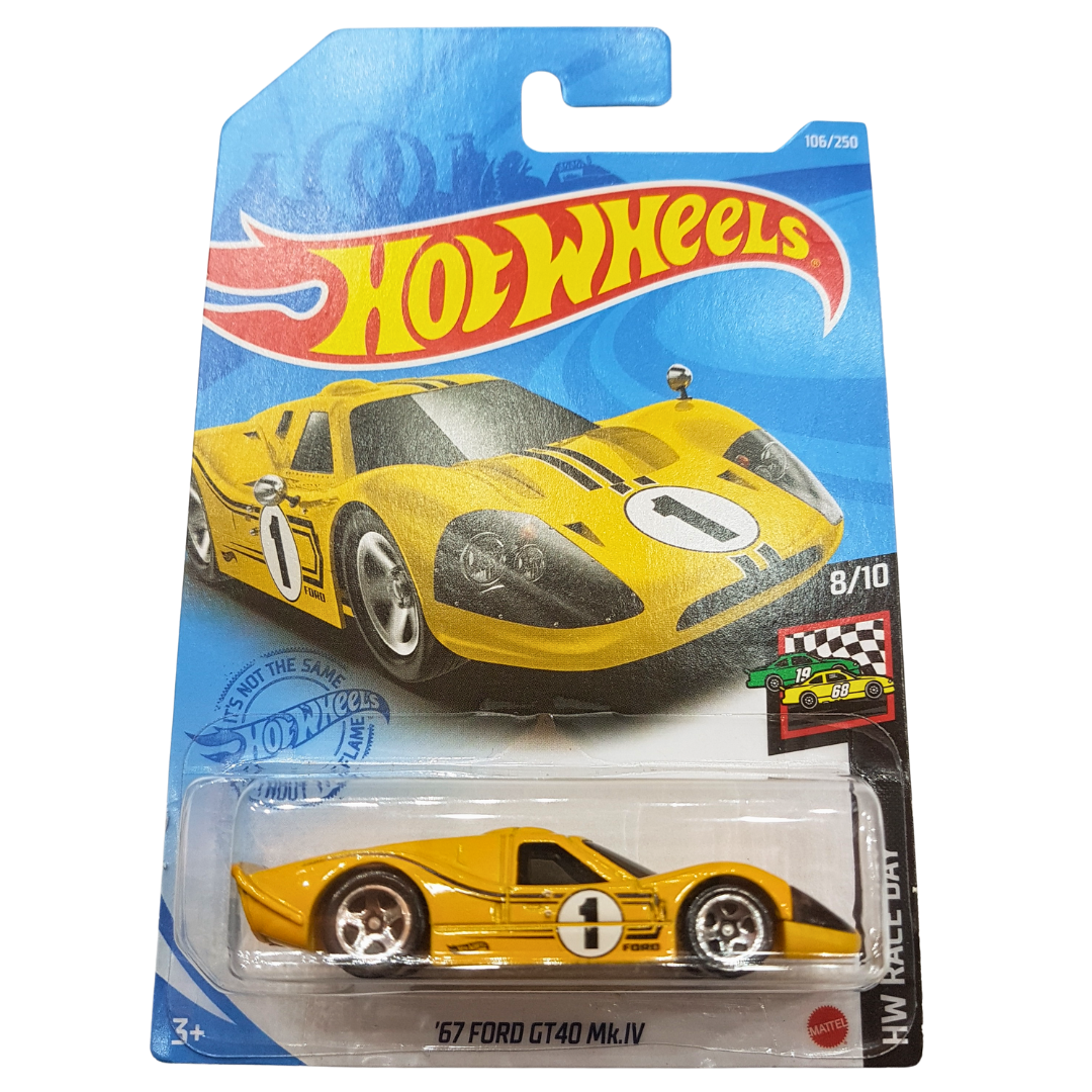 Hot Wheels '67 Ford GT40 Mk.IV Die-Cast Model - HW Race Day Series Secondary image