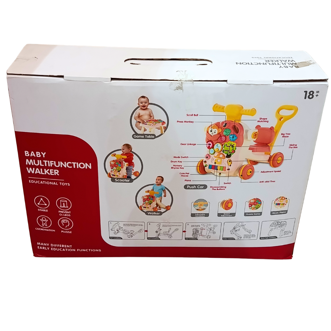 Multifunction walker feature diagram and activity panel