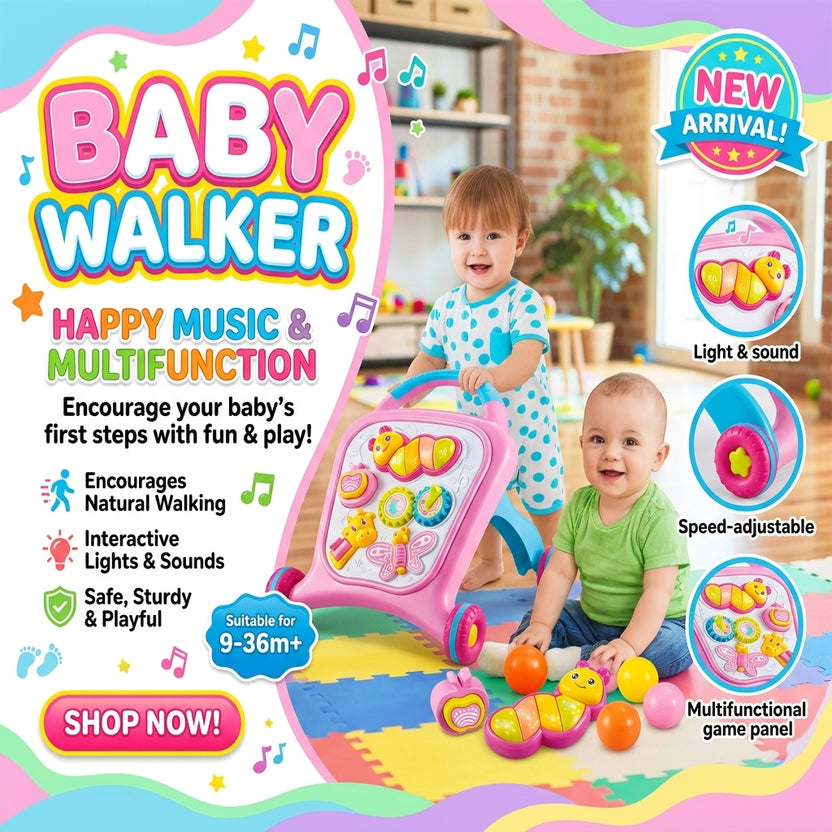 Multifunction baby walker promotional banner Main image
