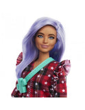 BARBIE FASHIONISTAS DOLL DRESS PLAID AND HAIR LIL 157