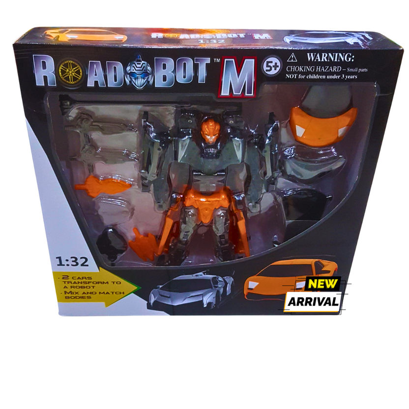 Road Bot M Transforming Robot – 2-in-1 Supercar & Battle Robot | Interactive Action Figure for Kids Main image