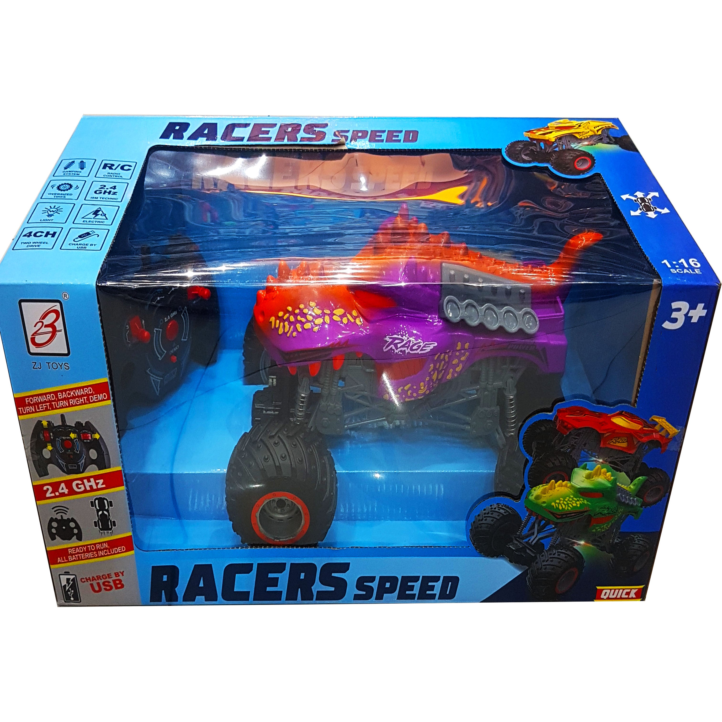New Arrival: Remote Control Speed Racer Car for Boys - USB Charger, Ready to Run, All Batteries Included - Perfect Gift for Kids Secondary image