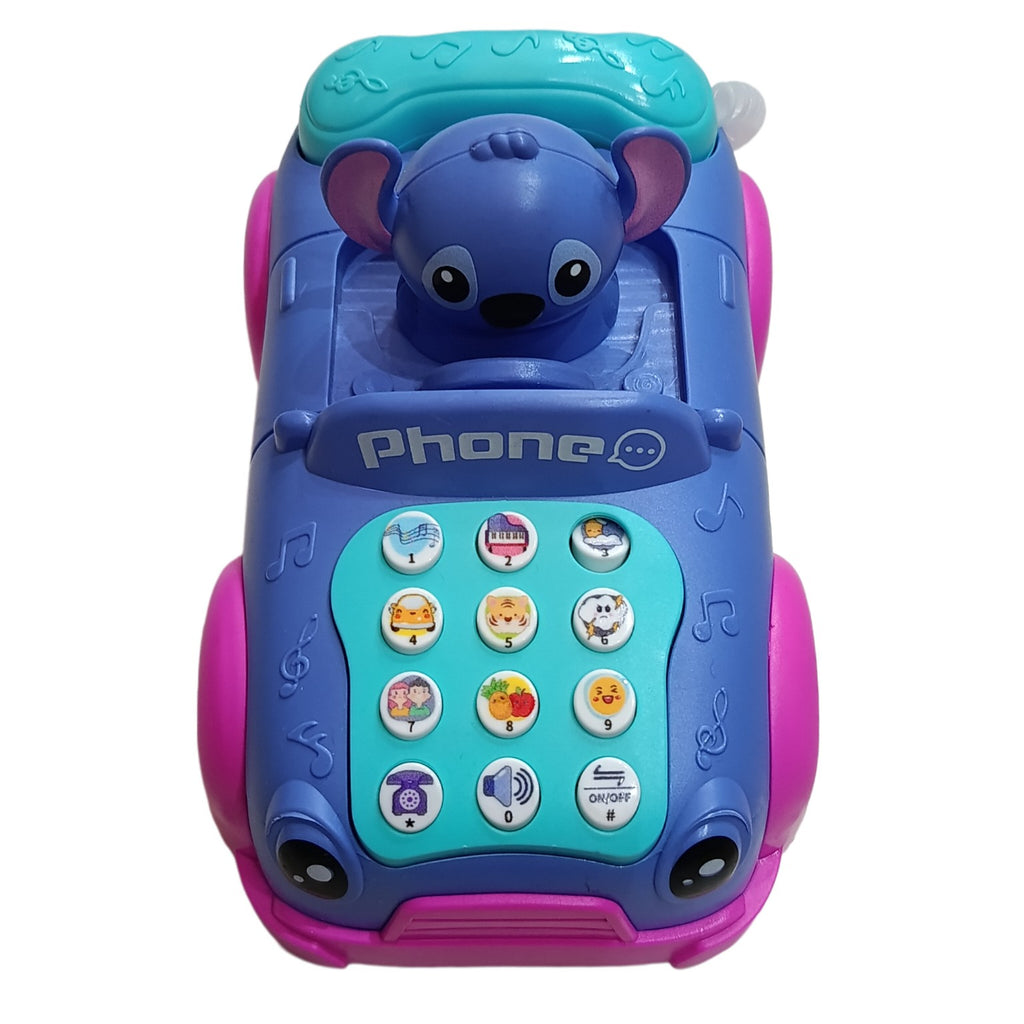 Blue cartoon alien toy car