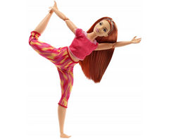 Barbie Made to Move Lalka w czerwonym ubranku GXF07