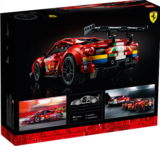 Build your own  Technic Ferrari 488 GTE AF CORSE #51