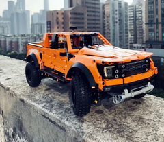 Technic Super Racing Car Off Road Truck Ford F-150 Raptor Pick-up 1379Pcs Moc Model Modular Building Blocks Bricks Toys A55355