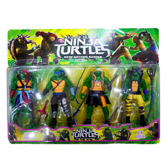 New Arrival 4-Piece Ninja Turtle Action Figure Set - High-Quality 6-Inch Toys for Boys, Perfect Kids' Gift, Collectible Series