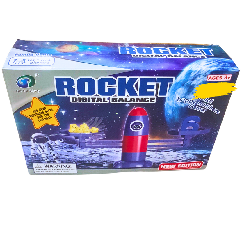 Rocket Digital Balance Game – Fun Math Learning Toy for Kids | Number Recognition, Counting & Addition (Ages 3+) Main image