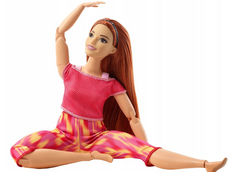 Barbie Made to Move Lalka w czerwonym ubranku GXF07