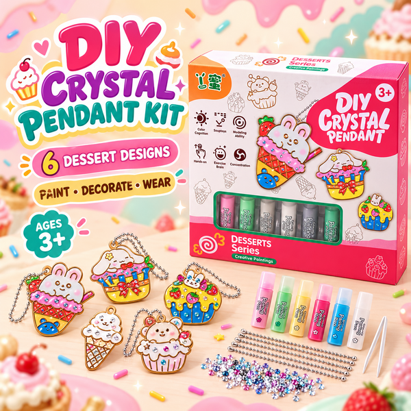 DIY Crystal Pendant Making Kit Desserts Series 6 designs