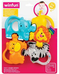 Rattle Puzzle 2 in 1 WinFun - Jungle Animals