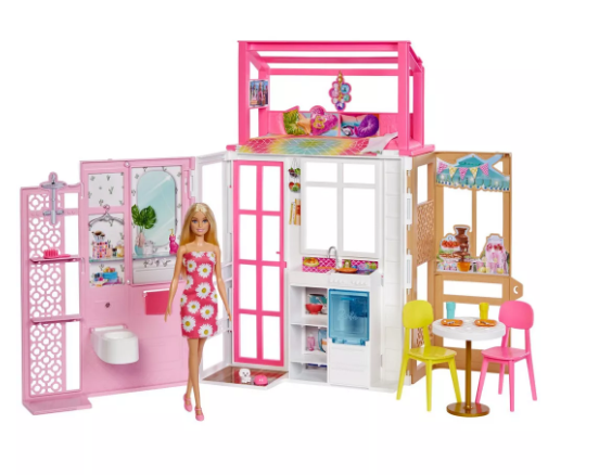 Fully Furnished Barbie® House with Barbie® & Puppy